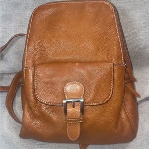 Tignello leather backpack purse